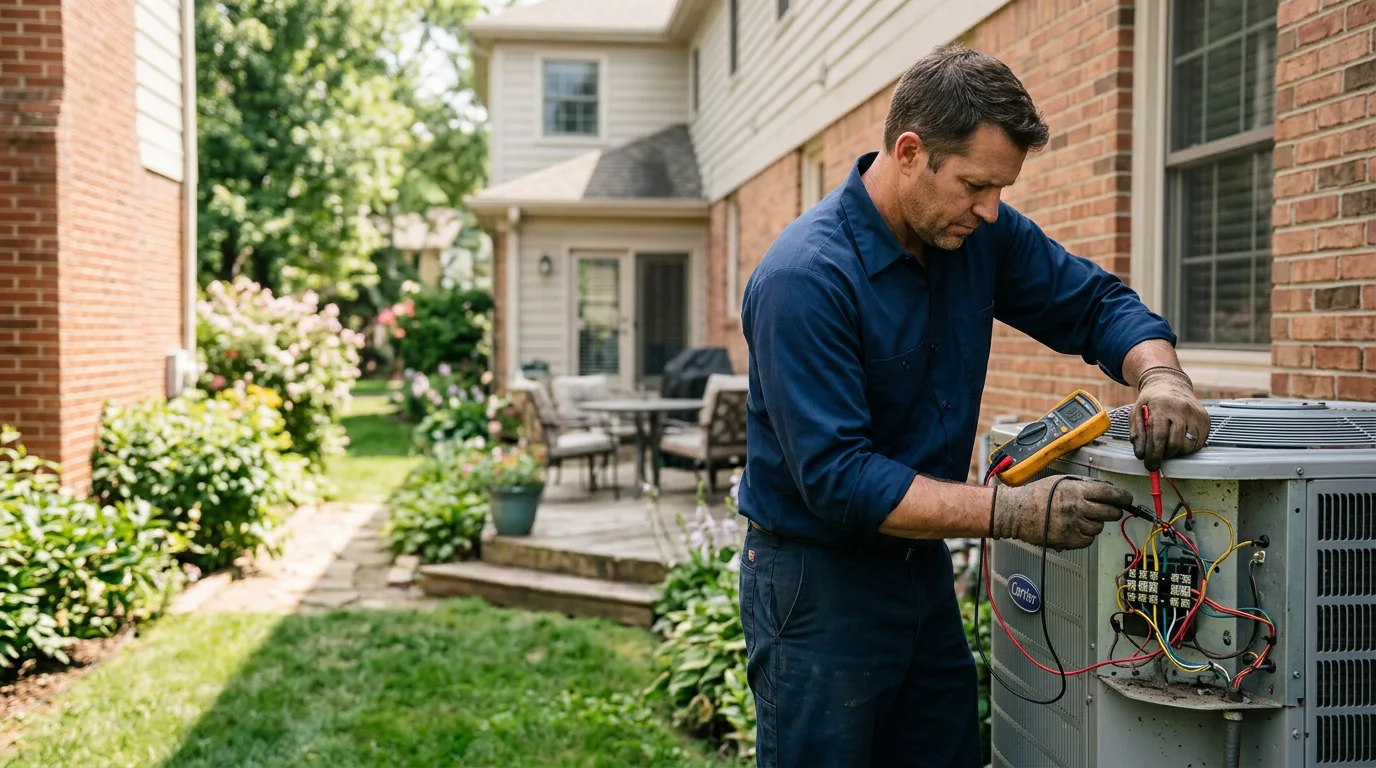 HVAC technician working near Cohasset, MA